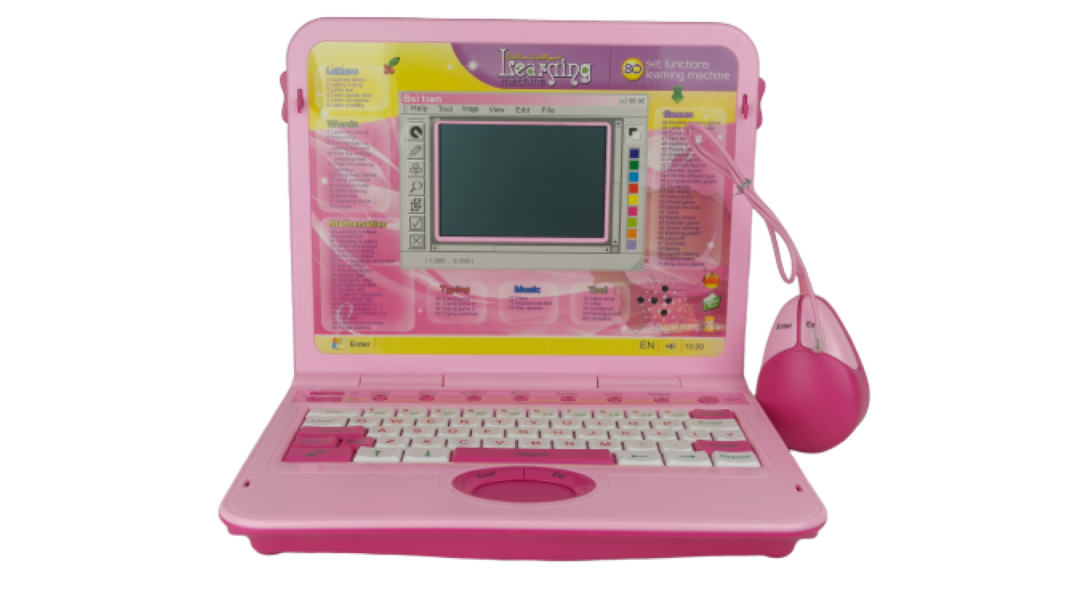 80 Set Functions Kids Learning Laptop [Pink]