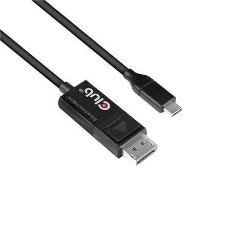 CLUB3D - 1.8m USB Type-C To DisplayPort 1.4 mm Bi-Directional Cable - CLUB3D - 1.8m USB Type-C To...