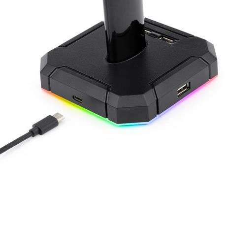 Redragon - Scepter PRO Quad USB2.0 RGB Headset Stand - Redragon - Scepter PRO Quad USB2.0 RGB Hea...