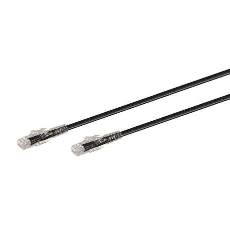 0.5M CAT6 Moulded Flylead - Black - 0.5M CAT6 Moulded Flylead - Black