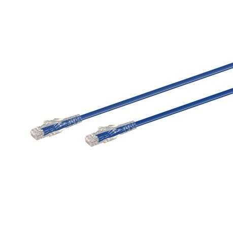 0.5M CAT6 Moulded Flylead - Blue - 0.5M CAT6 Moulded Flylead - Blue