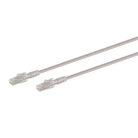 0.5M CAT6 Moulded Flylead - Grey - 0.5M CAT6 Moulded Flylead - Grey
