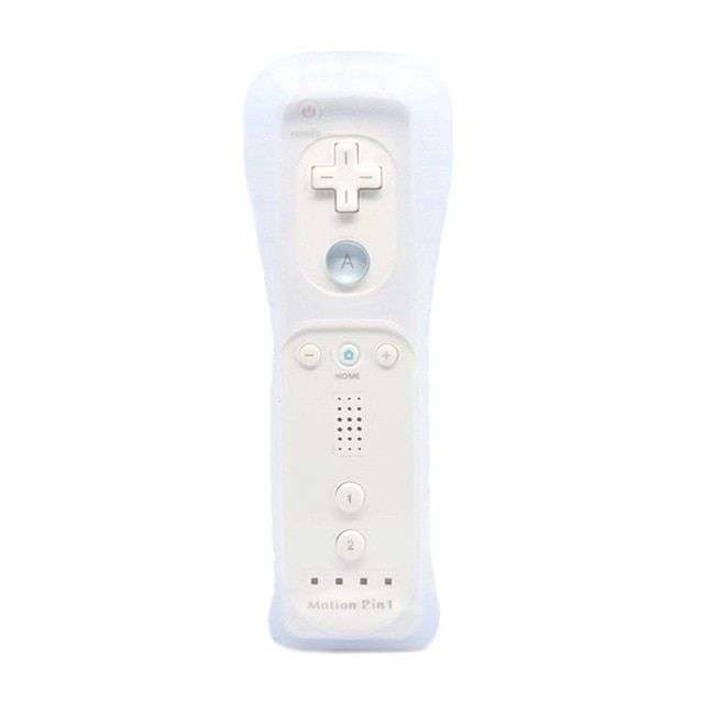 2 in1 Motion Plus Inside Remote Controller with Silicone Case For Wii