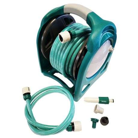 Raco - Garden Hosepipe Bundle (15m) - Wall Mountable (Including Fittings) - Raco - Garden Hosepip...