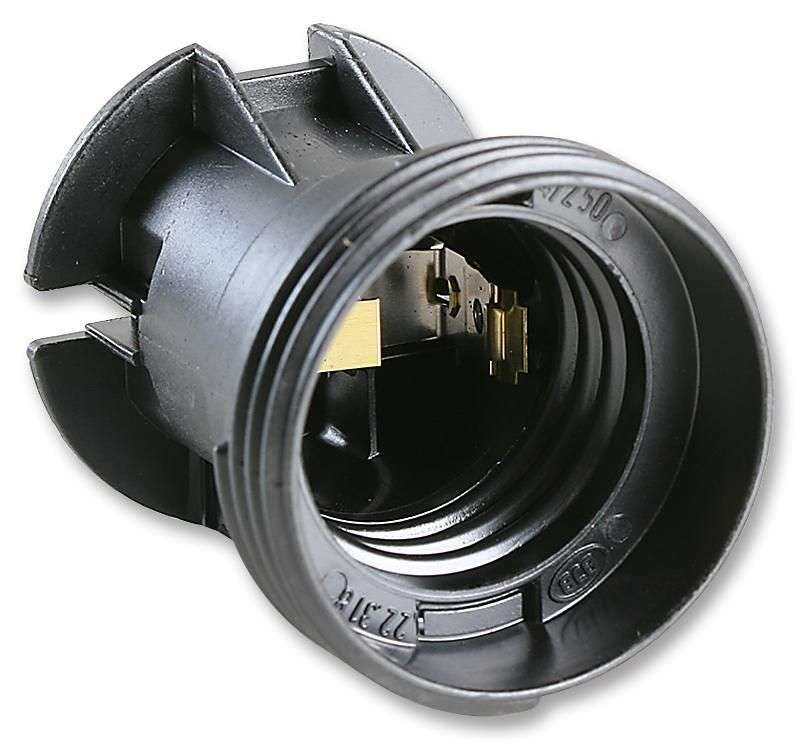 Lamp Holder, E27/ES, 2A, 250V, Snap-In Bracket, Screw Fixing,Pro Elec