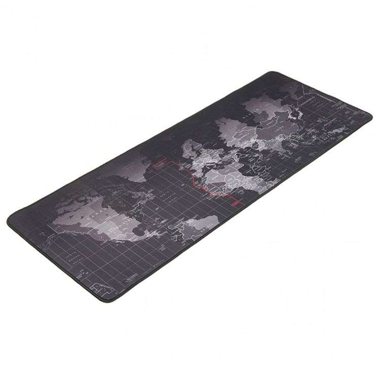 Large World Map Desk Gaming Mouse Pad 80x30 cm