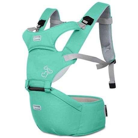 Baby Carrier with Hip Seat - green