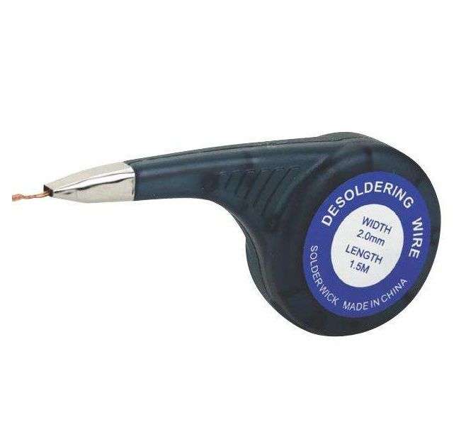 Duratool: Desoldering Wire - Black - 1.5 m Length - DT000081
