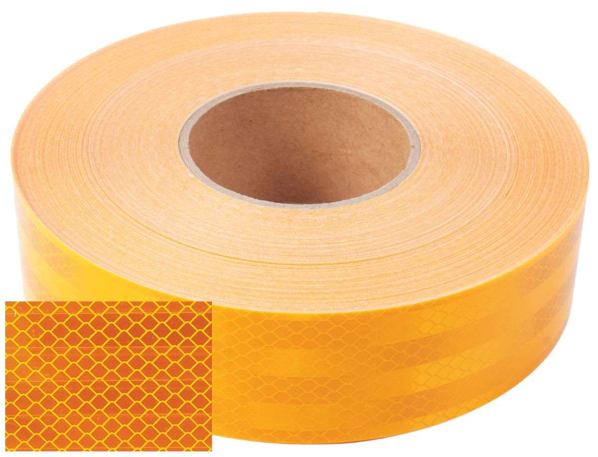 Reflective Tape Amber 50mm x 45.7m