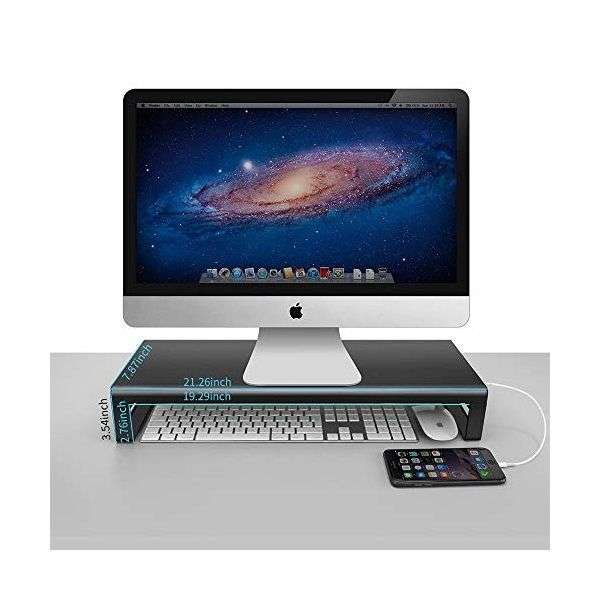 Monitor Riser Stand With 4 x USB3.0 Ports