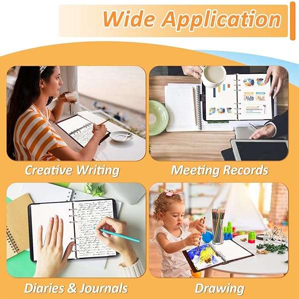 A5 Dotted Paper Refill, 3 Packs Binder Paper, Loose Leaf Paper Journal Refill Applicable To 6 Hol...