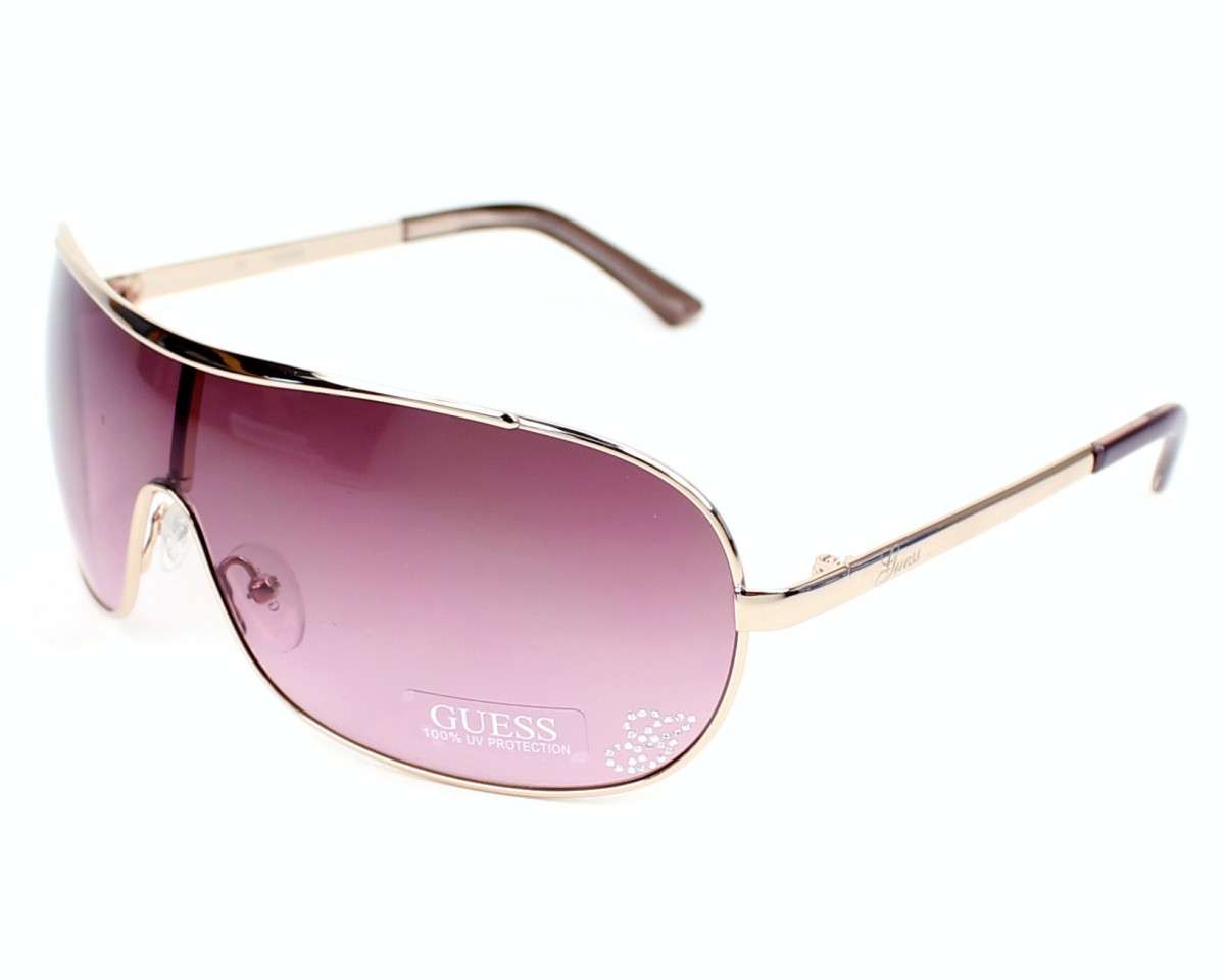 GUESS Women's Aviator Shield Crystal "G" Emblem Sunglasses 100% GENUINE, BRAND NEW, HOT!!
