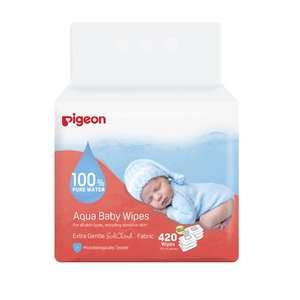PIGEION AQUA BABY WIPES 70 X 6 PACKS