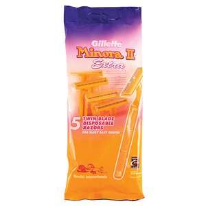 RAZOR GILLETTE MINORA II DISPO BAG 5