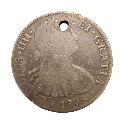 Mexico  1798 8 Reales  Charles IV (KM#106) (Holed)