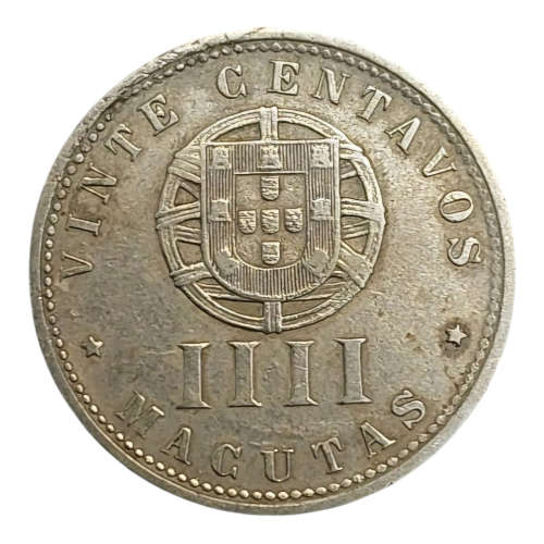 Angola  Error 1927 20 Centavos / 4 Macutas (KM#68)