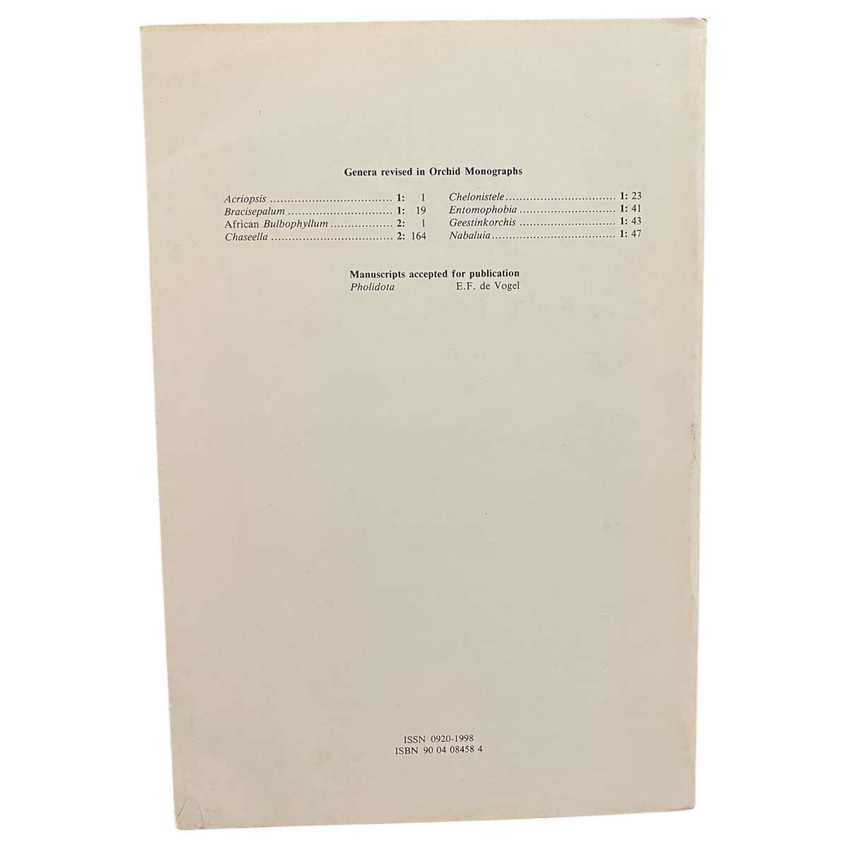 Orchid Monographs, Volume 2
