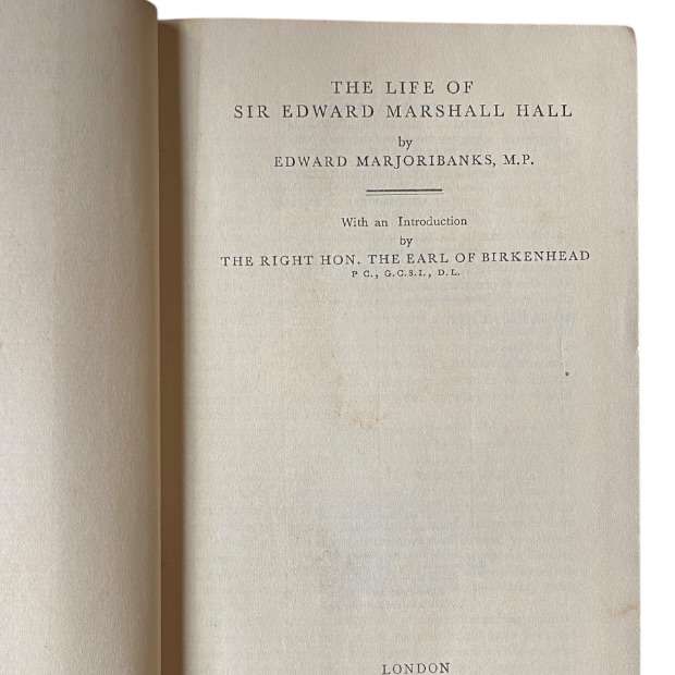 The Life of Sir Edward Marshall Hall