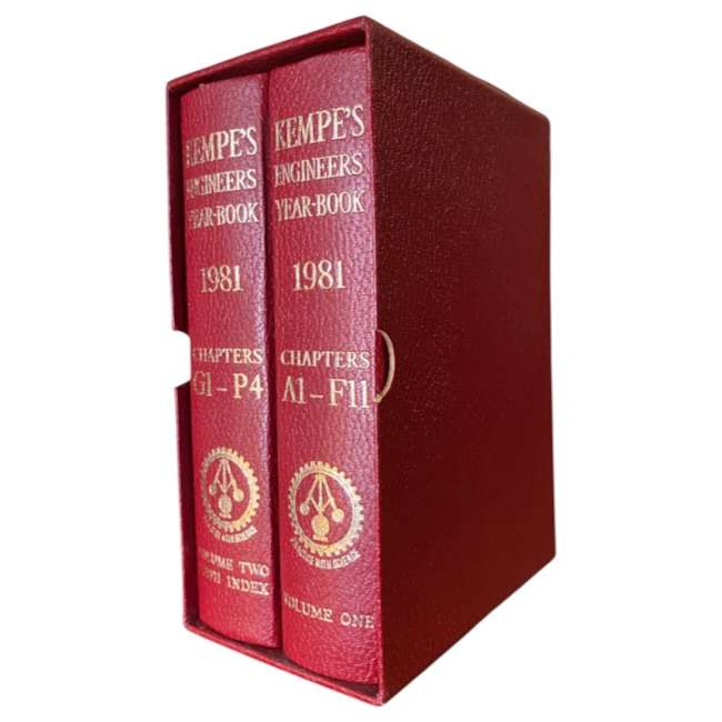 Kempes Engineers Year-Book 1981  86th Edition  J. P. Quayle  Complete 2-Volume Set in...