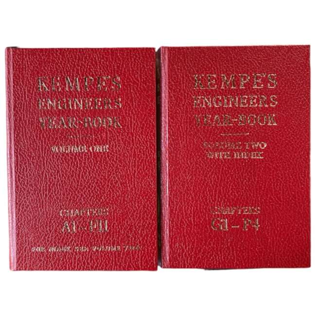 Kempes Engineers Year-Book 1981  86th Edition  J. P. Quayle  Complete 2-Volume Set in...