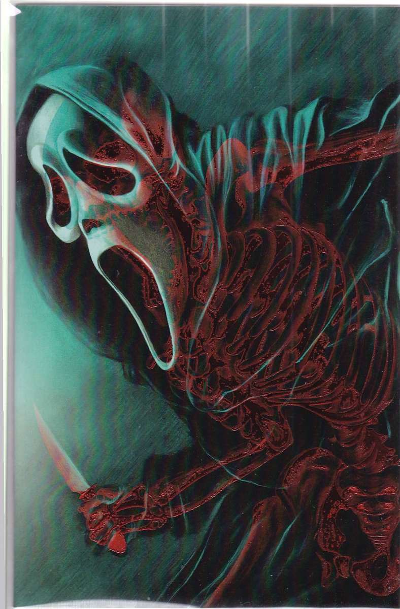 BIRTH OF SLASHER(GHOST FACE) SECRET CON DROP EXCLUSIVE VARIANT BY WILL SHRIKE.