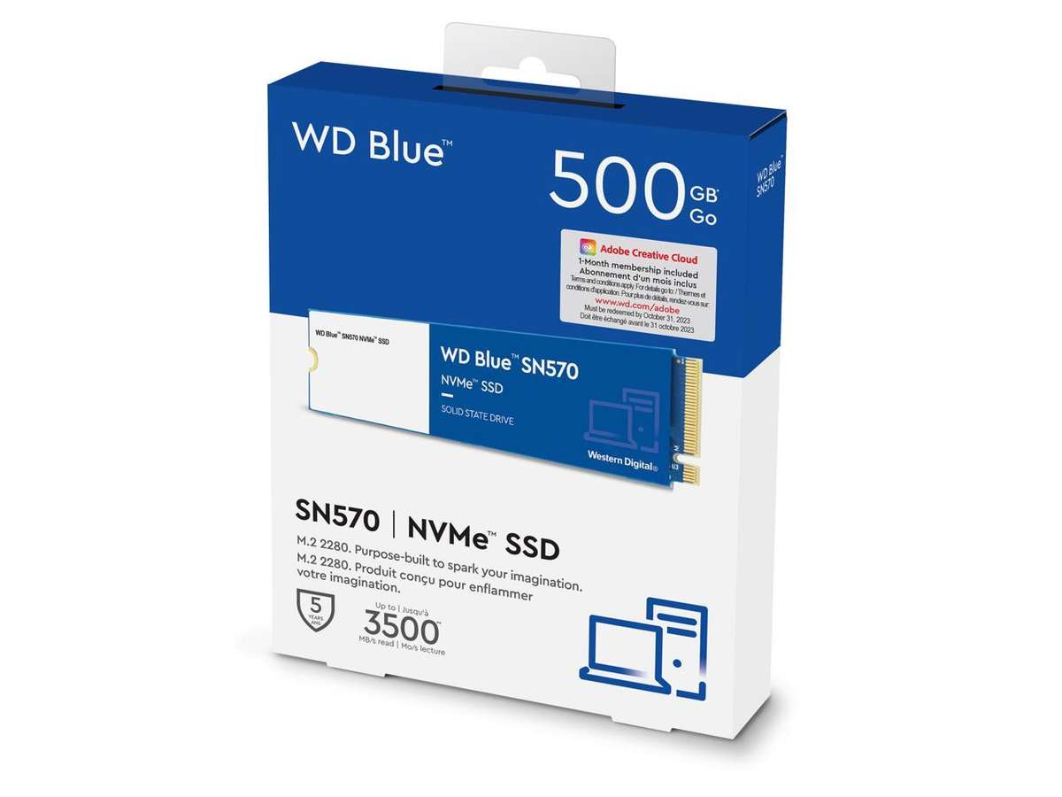 Western Digital Blue SN570 500GB M.2 NVMe PCIe SSD