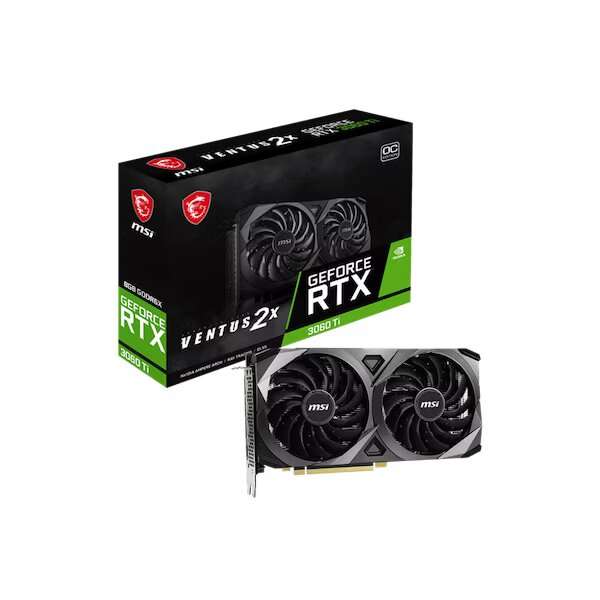 MSI GeForce RTX 3060 Ti VENTUS 2X 8G OCV1 LHR Graphics Card Open Box