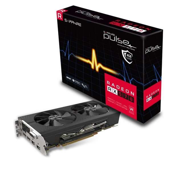Sapphire Pulse AMD Radeon RX 570 4gb GDDR5 Preowned Graphics Card