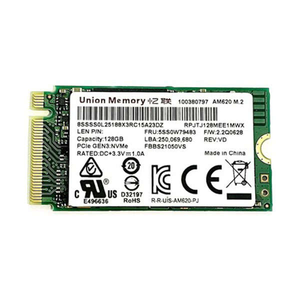 Union Memory SSS0L25188 128GB M.2 2242 PCI-e NVME SSD Internal Solid State Drive OEM