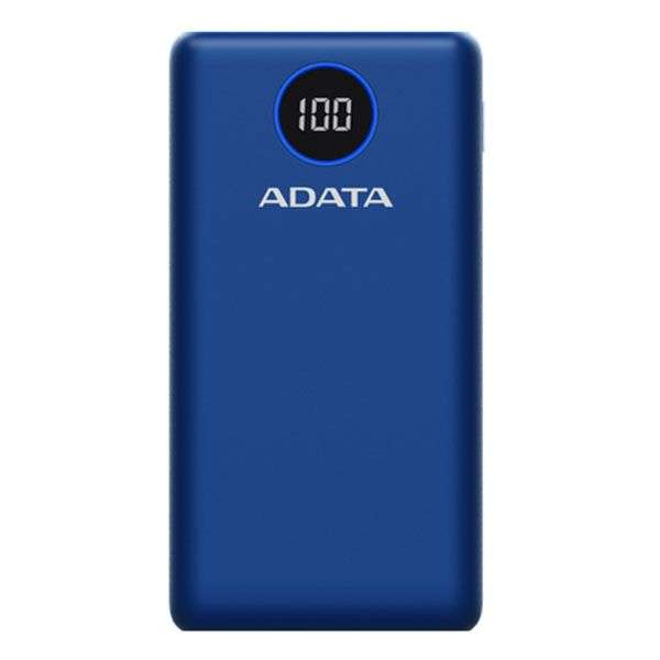 ADATA P20000QCDL  20,000mAh Fast Charging Power Bank Blue
