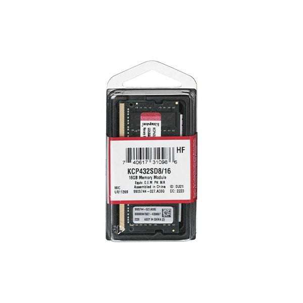 Kingston KCP432SD8/16 16GB DDR4 3200a SO-DIMM Laptop Memory