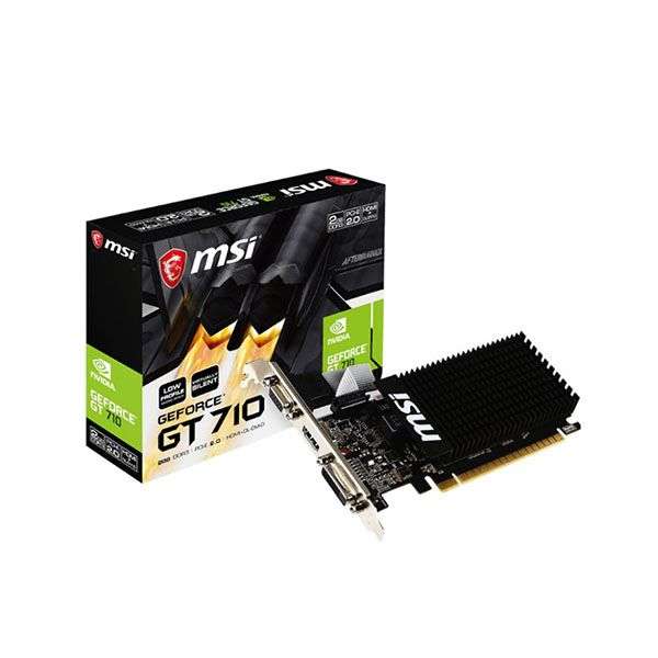 MSI Geforce GT 710 2GD3H LP 2GB DRR3 64-bit Graphics Card