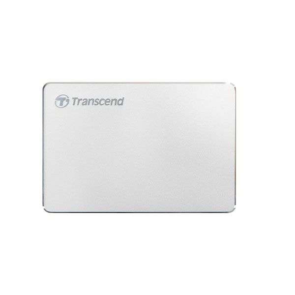 Transcend TS2TSJ25C3S Storejet 25C3S 2TB Extra Slim Silver Portable Hard Drive