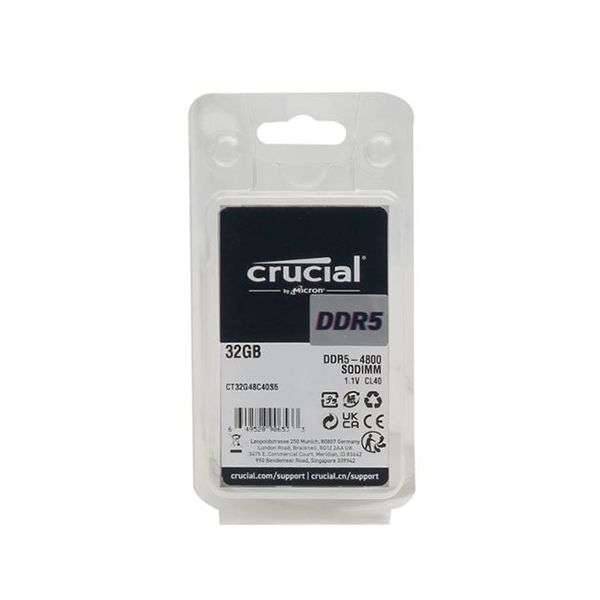 Crucial 32GB DDR5 4800 CT32G48C40S5 Sodimm Memory