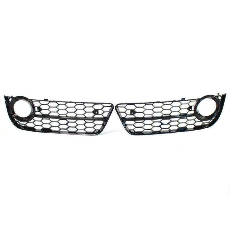 Glossing Black Honeycomb Fog Light Grill Grille Cover For 2008-2011 Audi A5