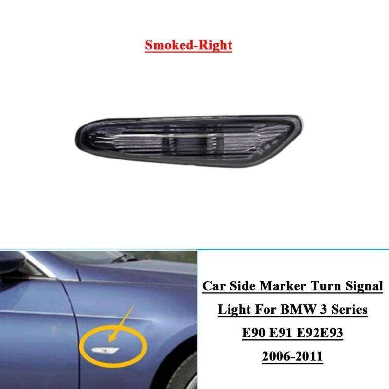 Car Side Marker Turn Signal Light For BMW E90 E91 E92 E93 2006-2011 Right Smoked