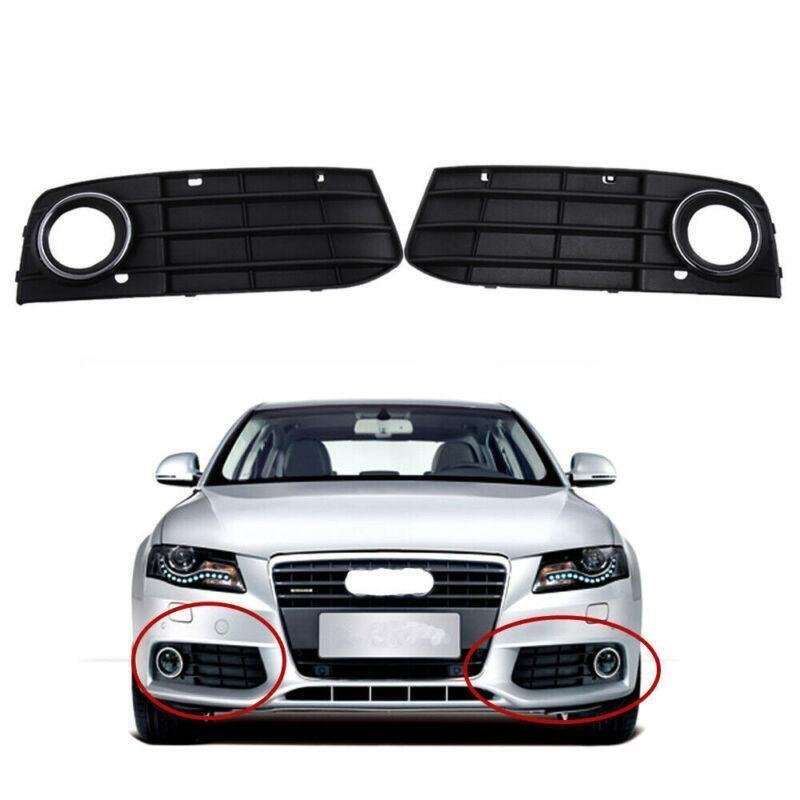 Fog Light Bumper Grille Pair Set Fit For Audi A4 A4L B8 2009-2012 Mesh Grill