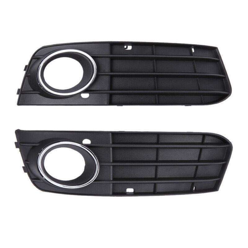Fog Light Bumper Grille Pair Set Fit For Audi A4 A4L B8 2009-2012 Mesh Grill