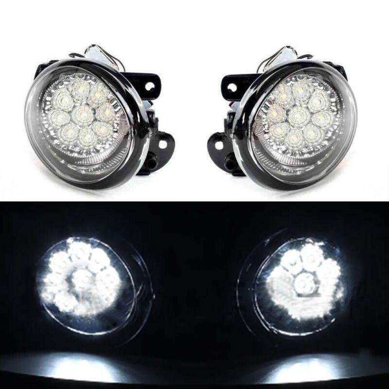 Front Bumper LED Fog Lights Driving Lamps For VW Passat B6 2006-2010 Pair