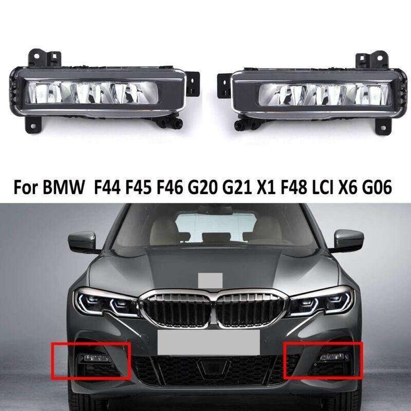 For BMW F44 F45 F46 G20 G21 G22 G23 Front Bumper LED Fog Lamp Pair
