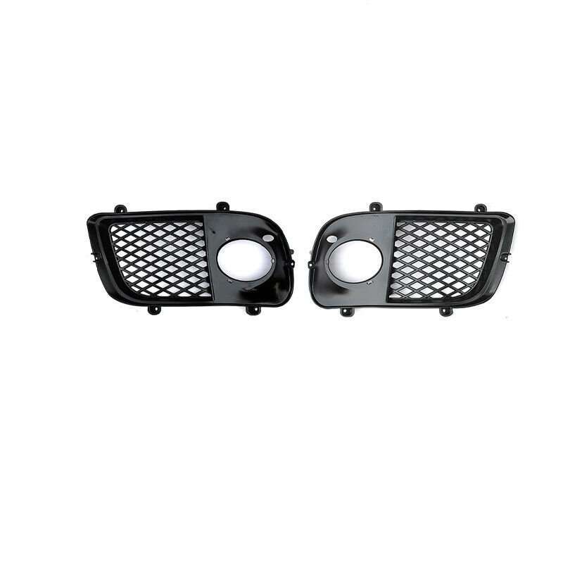 Black Front Fog Light Lamp Cover 2PCS For Mitsubishi Lancer Evolution 2007-2017