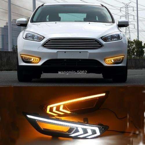 Fog light Daytime Running Light DRL LED Day Light For 2015-2018 Ford Focus