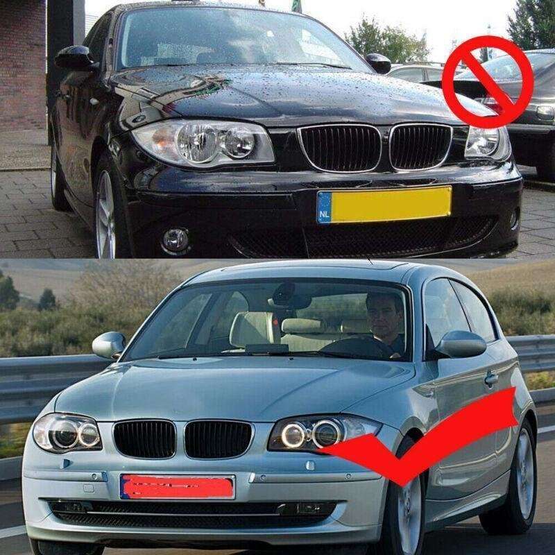 2x Front Grille Surrounds Cover For BMW 1 Series E81 E82 E87 E88 2008-2011 Grill