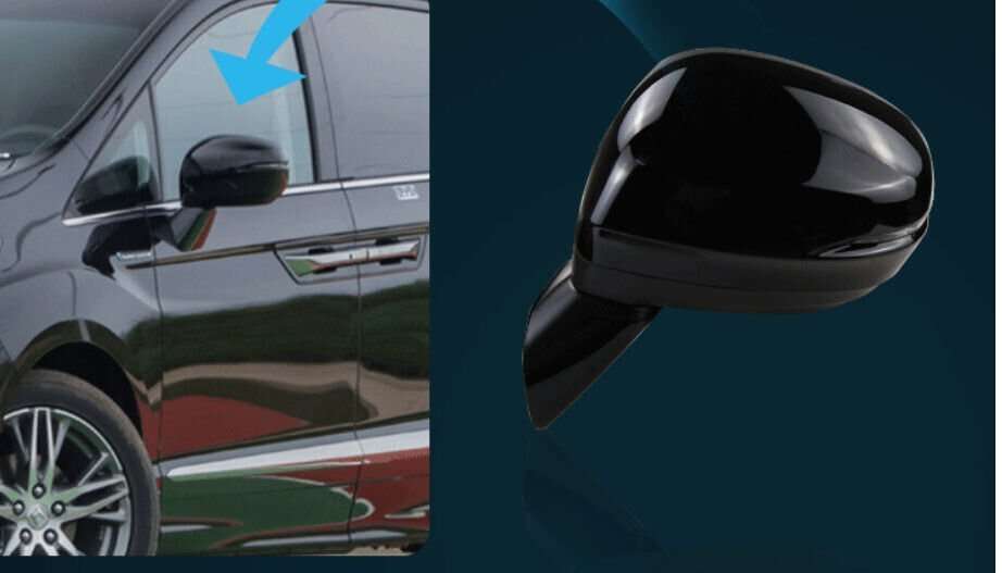 Side View Mirror Assembly 11 Pins Black Left Side For 2015-2020 Honda Elysion