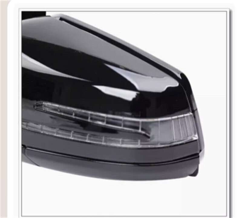 For 09-12 Benz E Class W212 Side View Mirror Assembly 15 Pins Black Part Left