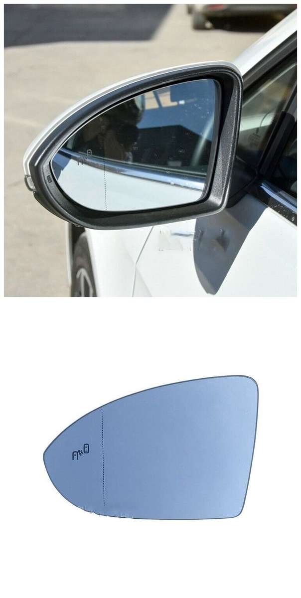 Side View Mirror Glass Heating Blind Spot Left For Volkswagen Golf Sportsvan