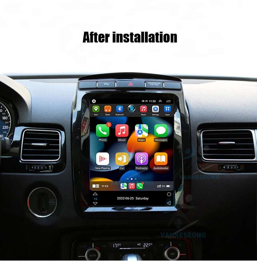 9.7'' Car Stereo For VW Touareg 2011-2017 DAB FM Radio GPS 32GB Android 12 Navi