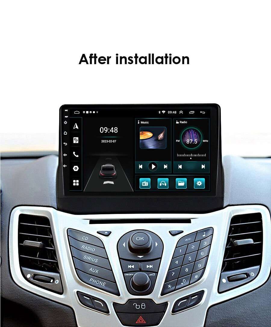 Mk6 2009-2017 Android 12 Car Stereo SatNav GPS DAB Radio DSP BT For Ford Fiesta