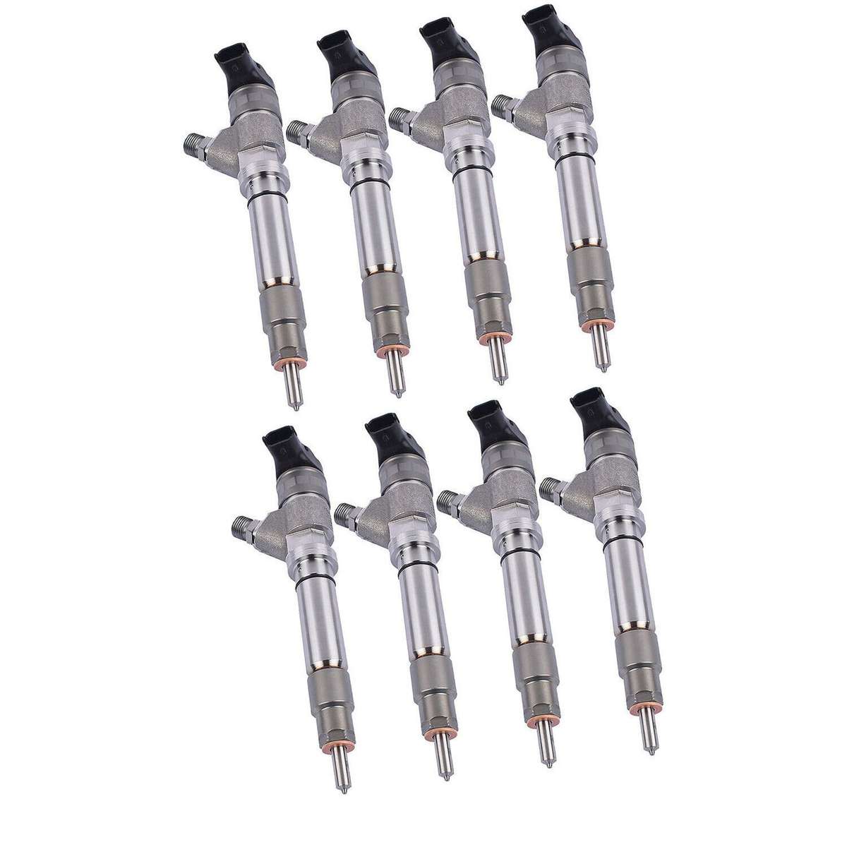8Pcs Diesel Fuel Injectors Compatible 6.6L GMC Sierra 2500 3500 Chevy 06-07