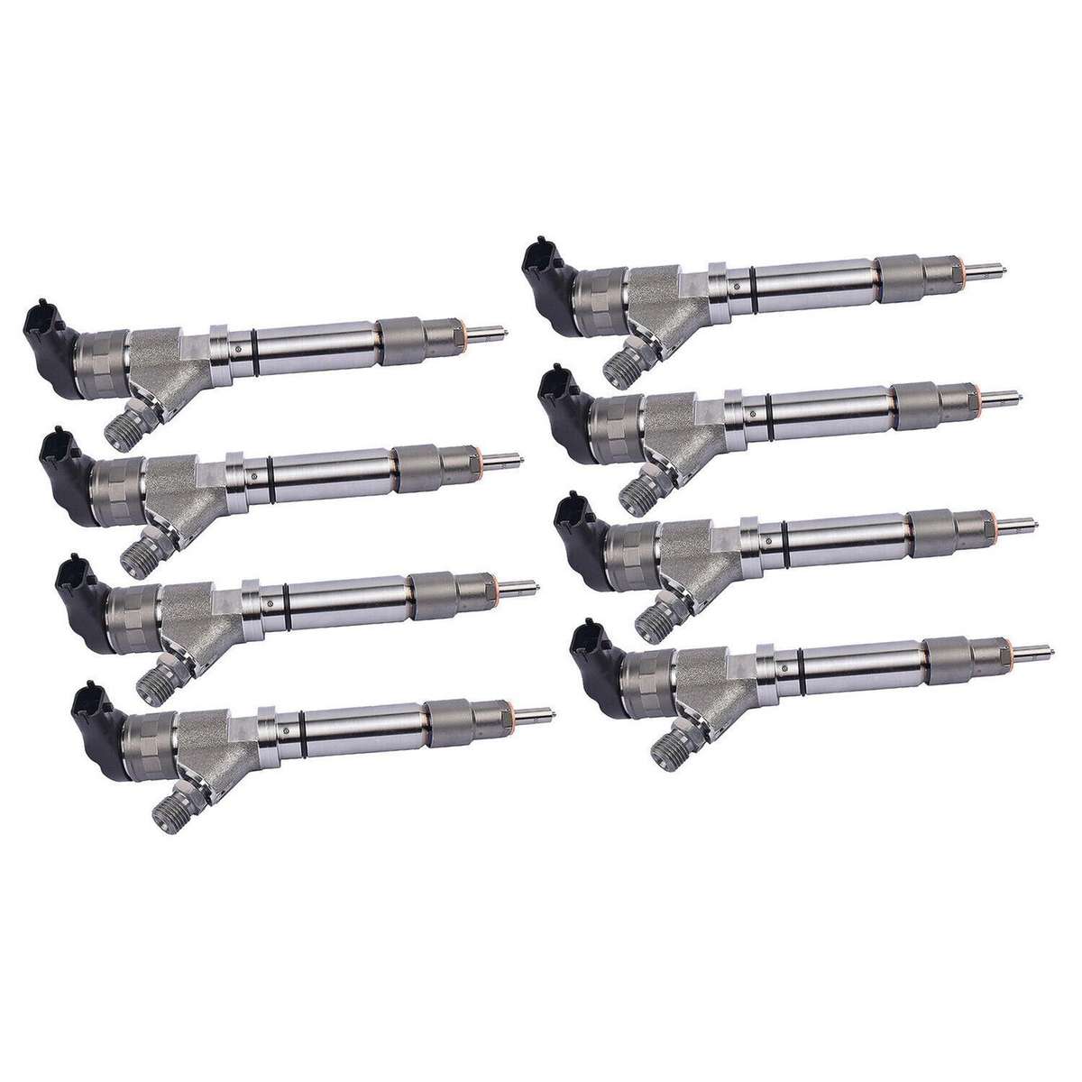 8Pcs Diesel Fuel Injectors Compatible 6.6L GMC Sierra 2500 3500 Chevy 06-07